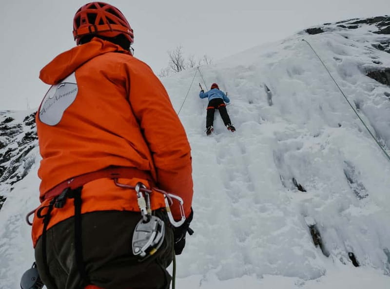 Abisko: Ice Climbing for All Levels with Certified Guide - Getting kitted up: boots, crampons, harness, helmet, and why it matters