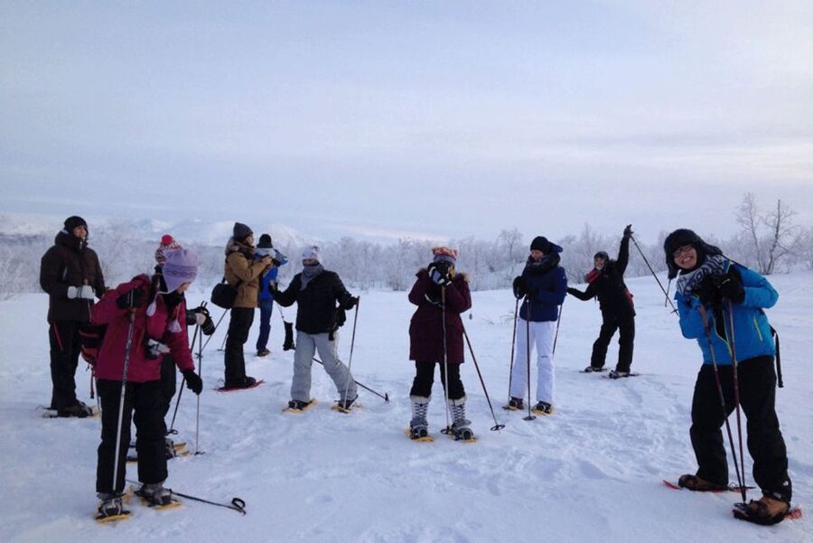 Abisko: Wilderness Snowshoe Hike - What the route feels like: snowwalking, birch forest, then views