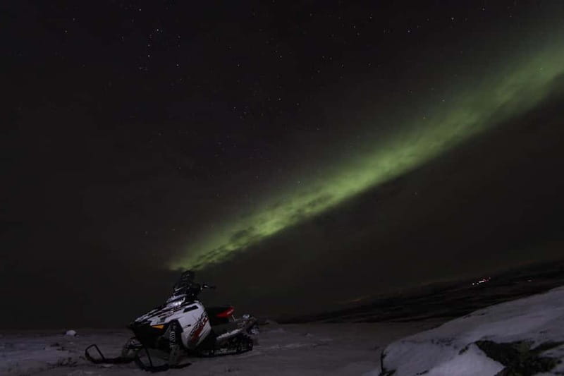 Aurora Hunt on Snowmobile - small groups - Kiruna at Night, Minus the Town Lights
