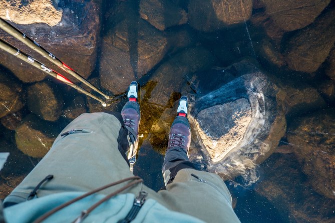 Beginner friendly Nordic Ice Skating On lakes in Stockholm - Tideliusgatan meet-up and the minibus ride that sets expectations
