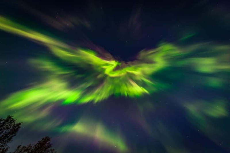 Experience the majestic Auroras Kiruna-Abisko & lodge dinner - When the sky doesn’t cooperate, your night can still be great