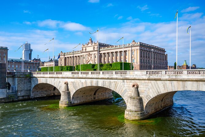 Family-Friendly Fun Stockholm Private Guided Tour with Kids - Parliament House exterior pauses without heavy details