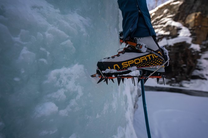Ice Climbing Experience with Certified Guide - First steps on vertical ice, and how belaying fits in