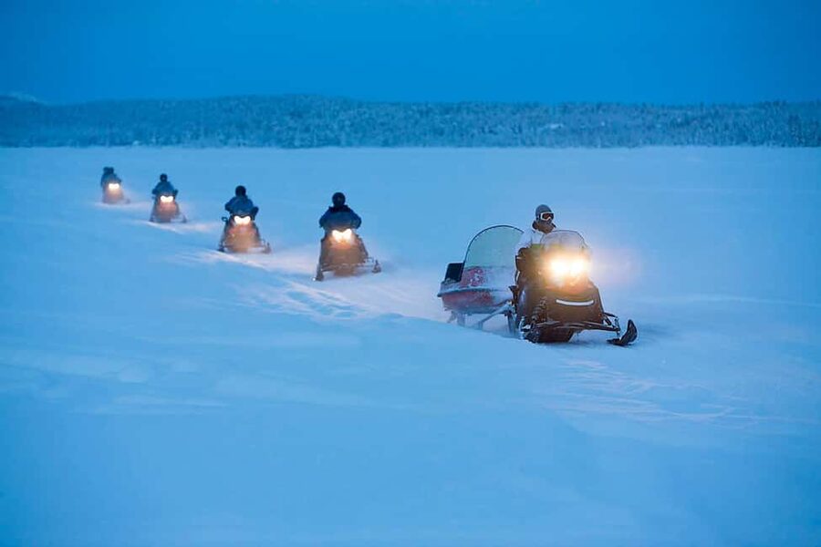 Kiruna: Guided Snowmobile Tour with Coffee Break - Where pickup really matters: Camp Ripan, Icehotel, and Tourist Info