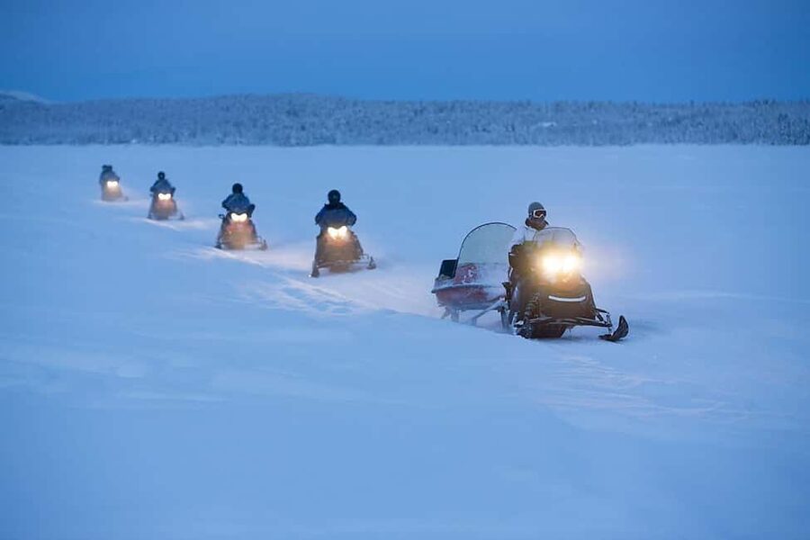 Kiruna: Guided Snowmobile Tour with Lunch - Small-group tracks and a safety-first start that helps beginners