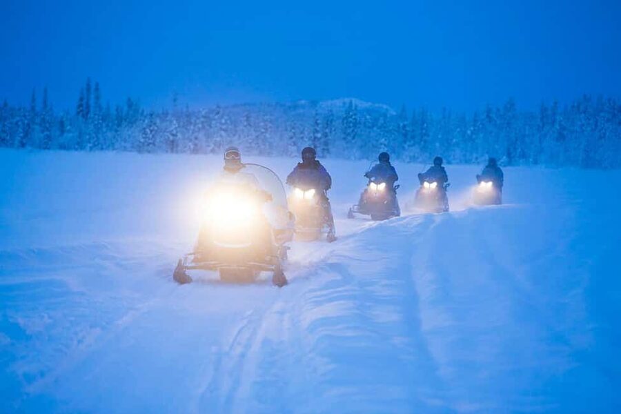 Kiruna: Northern Lights Snowmobile Tour with Dinner - Driving a Snowmobile in Lapland: The License Rule You Should Know