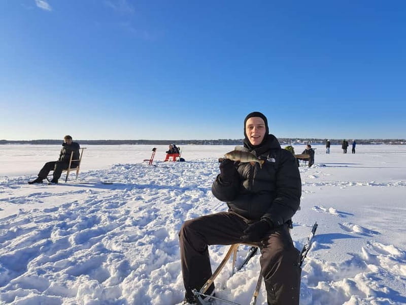 Lulea: Ice Fishing Tour in the heart of the city with Guide - What fish you can realistically aim for: salmon, trout, whitefish
