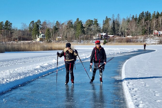 Nordic Ice Skating on a Frozen Lake in Stockholm - Centralplan 15 start, small group energy, and what that means for you