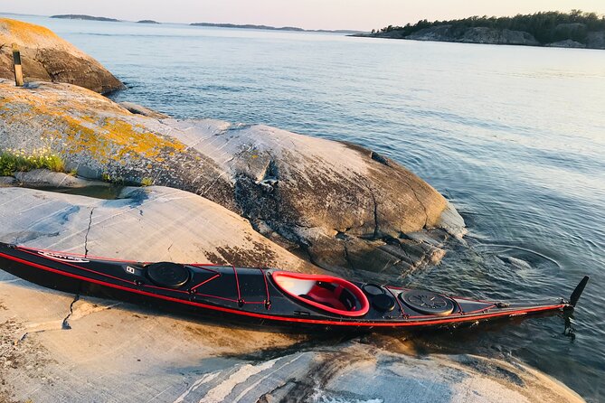 PRIVATE Sunset Kayaking in Stockholm Archipelago Nature Reserve - What you do on the water, from first paddle to sunset cruising