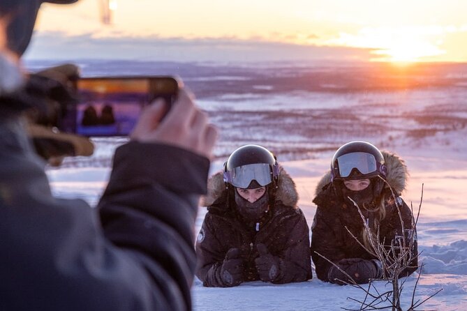 Snowmobile Safari to Lapland viewpoint - The snowmobile ride itself: smooth, easy-to-manage, built for real fun