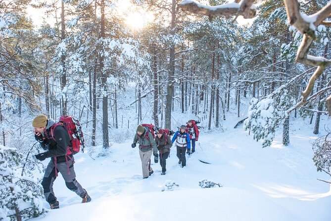 Snowshoe Winter Hike from Stockholm - Campfire lunch and fika: the warm middle of winter
