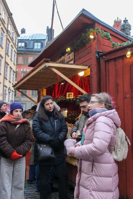Stockholm: Christmas Traditions & Food Small Group Tour - Ostermalm’s food and wine stop: reindeer, sweets, and market snacks
