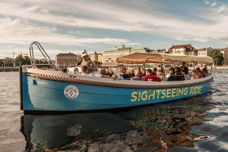 Stockholm: Guided City Sightseeing Open Electric Boat Tour - Key highlights at a glance
