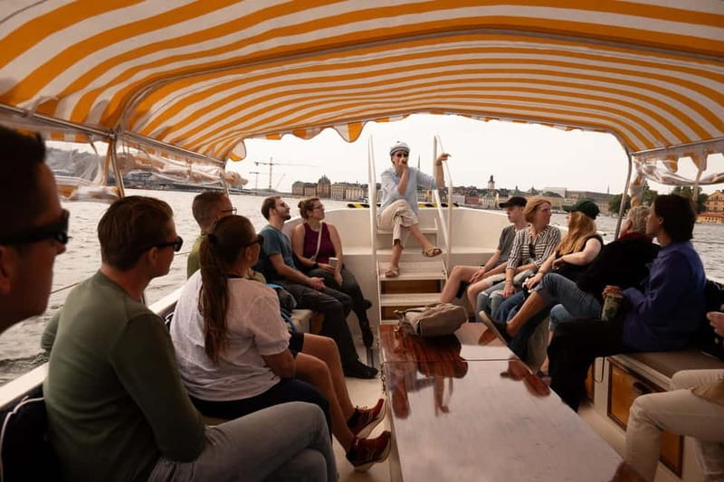Stockholm: Guided City Sightseeing Open Electric Boat Tour - Stop by stop: Royal Palace, Vasa Museum, ABBA and Skeppsholmen