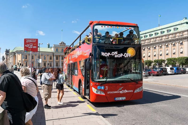 Stockholm: Hop-On Hop-Off Bus or Boat Option - Street views: Old Town, City Hall, and the Royal Opera zone
