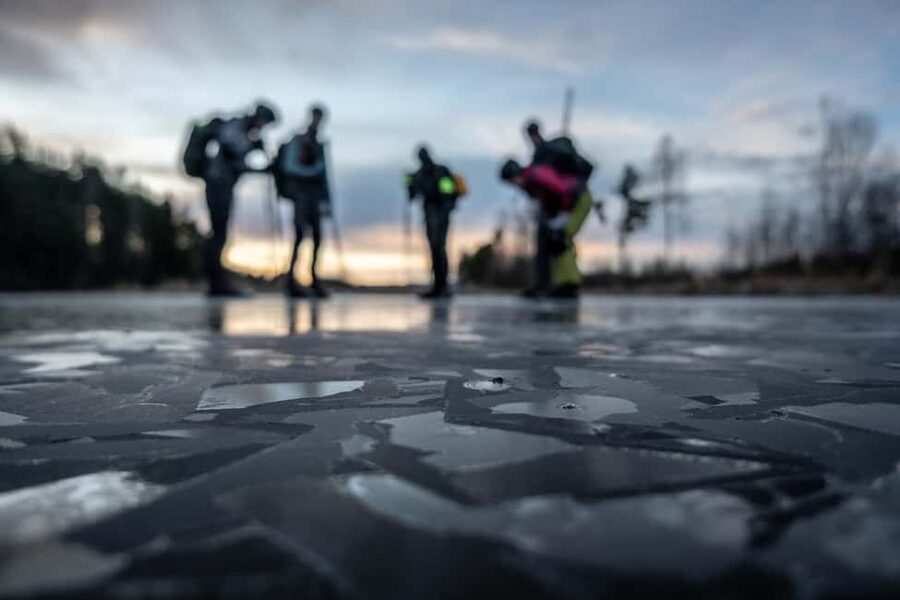 Stockholm: Ice Skating with fire & chance of Northern Lights - How a 3.5-hour Stockholm night skate actually plays out