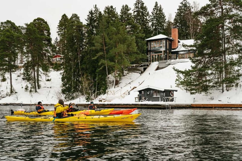 Stockholm: Winter Kayaking, Swedish Fika, and Hot Sauna - Vaxholm, islands, thin ice, and why the route feels alive in winter