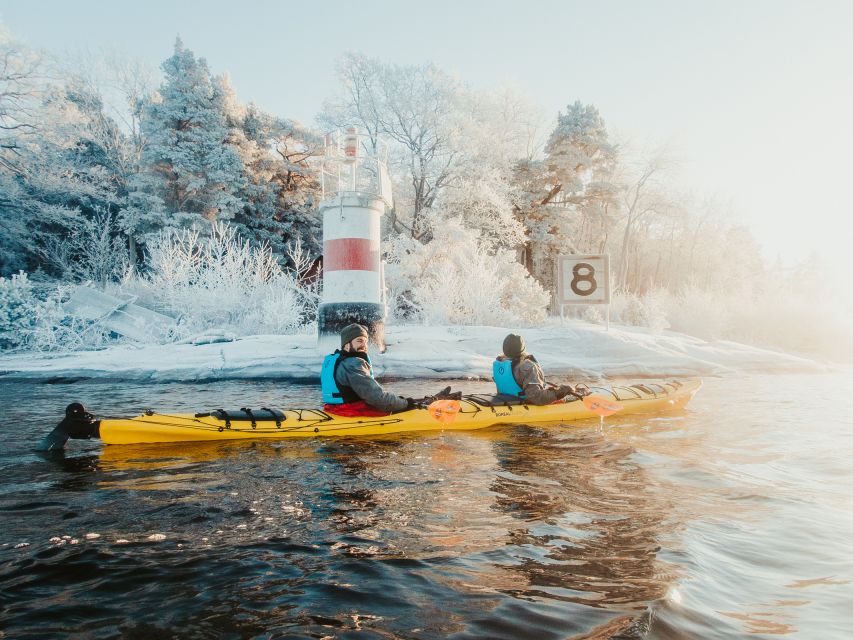 Stockholm: Winter Kayaking, Swedish Fika, and Hot Sauna - Swedish fika outdoors: coffee break that actually fits the adventure
