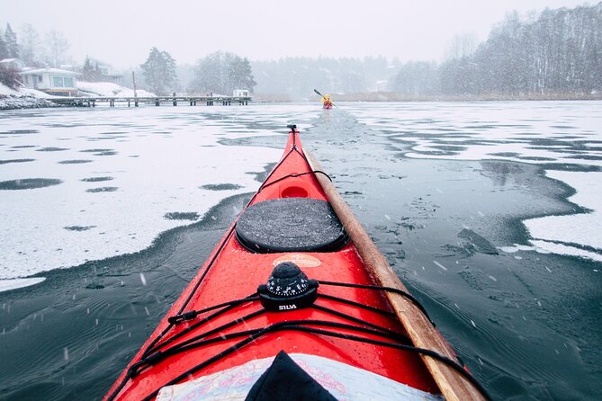 Stockholm: Winter Kayaking, Swedish Fika and hot Sauna Experience - Getting there from Stockholm: no hotel pickup, but public transport is close
