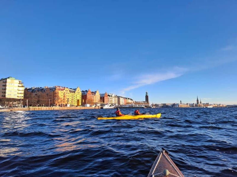 Stockholm: Winter Kayaking Tour through the City Centre - Cold dip and sauna option: the most Stockholm-style after moment